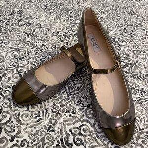 Cole Haan Women's Metallic Flats with Gold Accents
